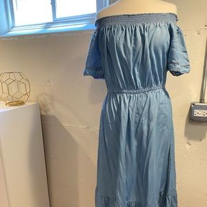 Off Shoulder Peasant Dress